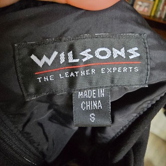 WILSONS Women's Halter Neck Mini Dress Black Size Small Leather Size Small Biker - Picture 9 of 13